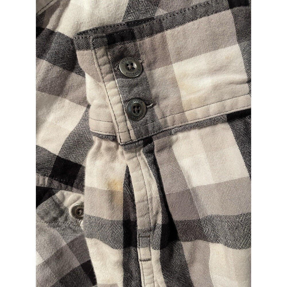 Patagonia Shirt Women’s Size 6 Black And White Checked Lined Organic Cotton L S - Picture 8 of 10